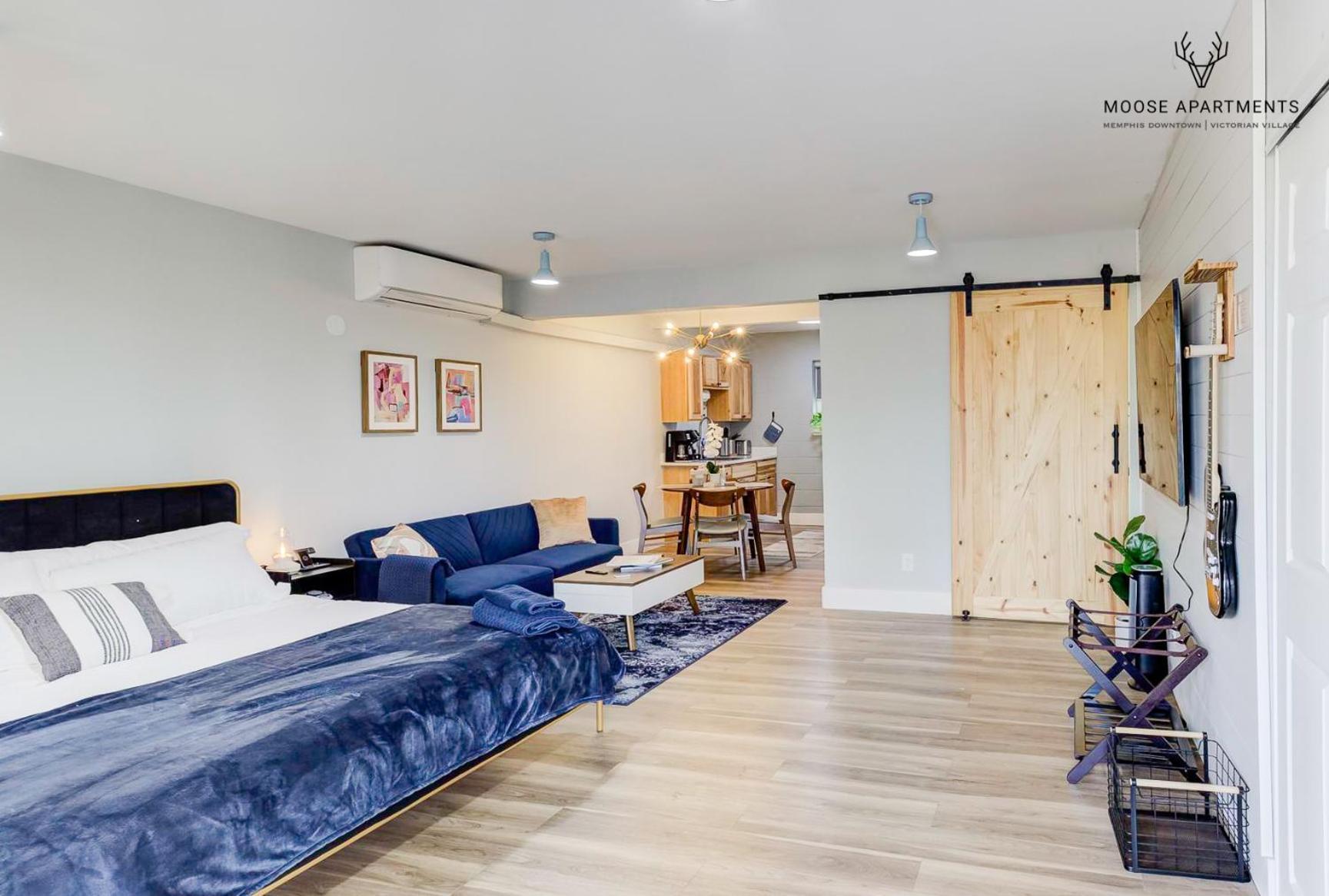 Апартаменты The Moose #9 - Brand New Luxe Modern Loft With Free Parking, King Bed & Fast Wifi Мемфис Экстерьер фото